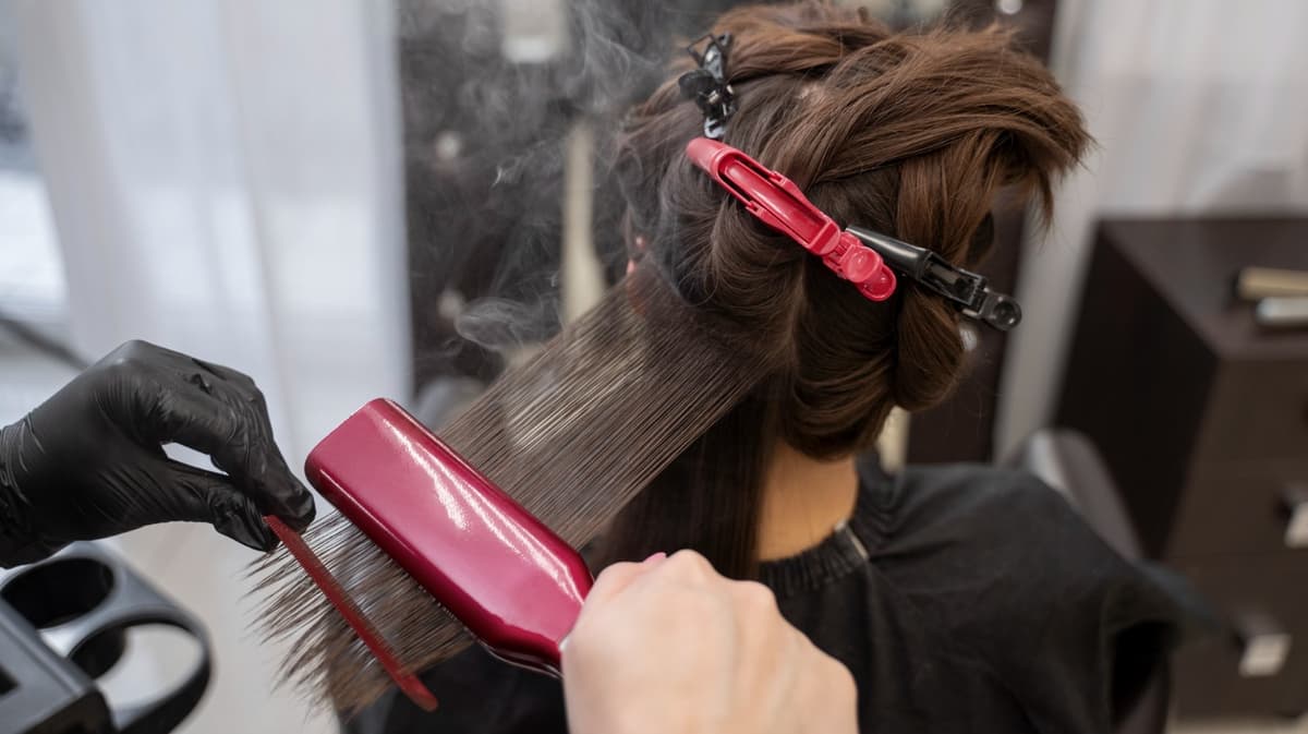 Keratin hair treatment at Luxzara